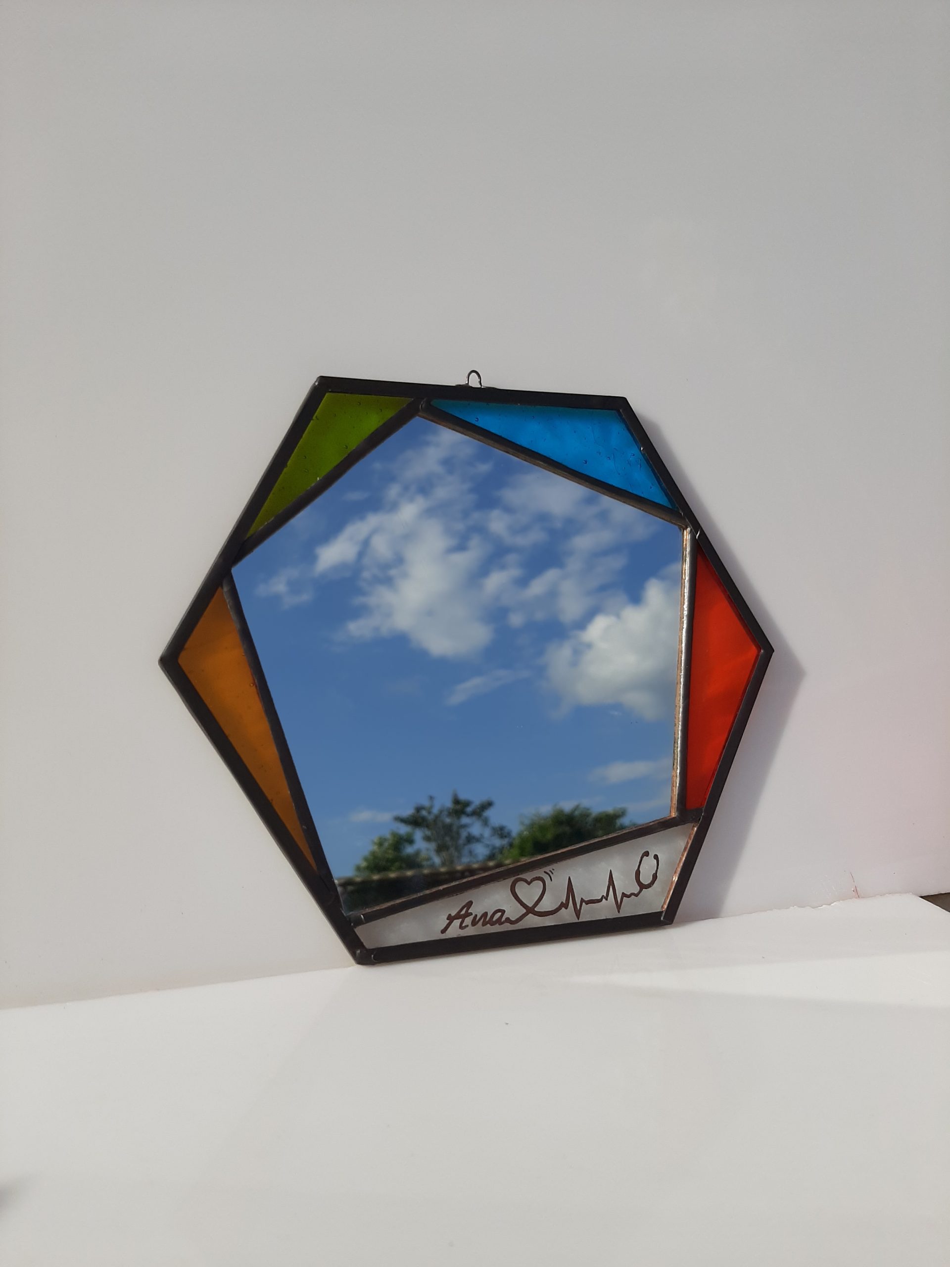 Espejo Hexagonal 5 - Anacos de cores Espejo hexagonal