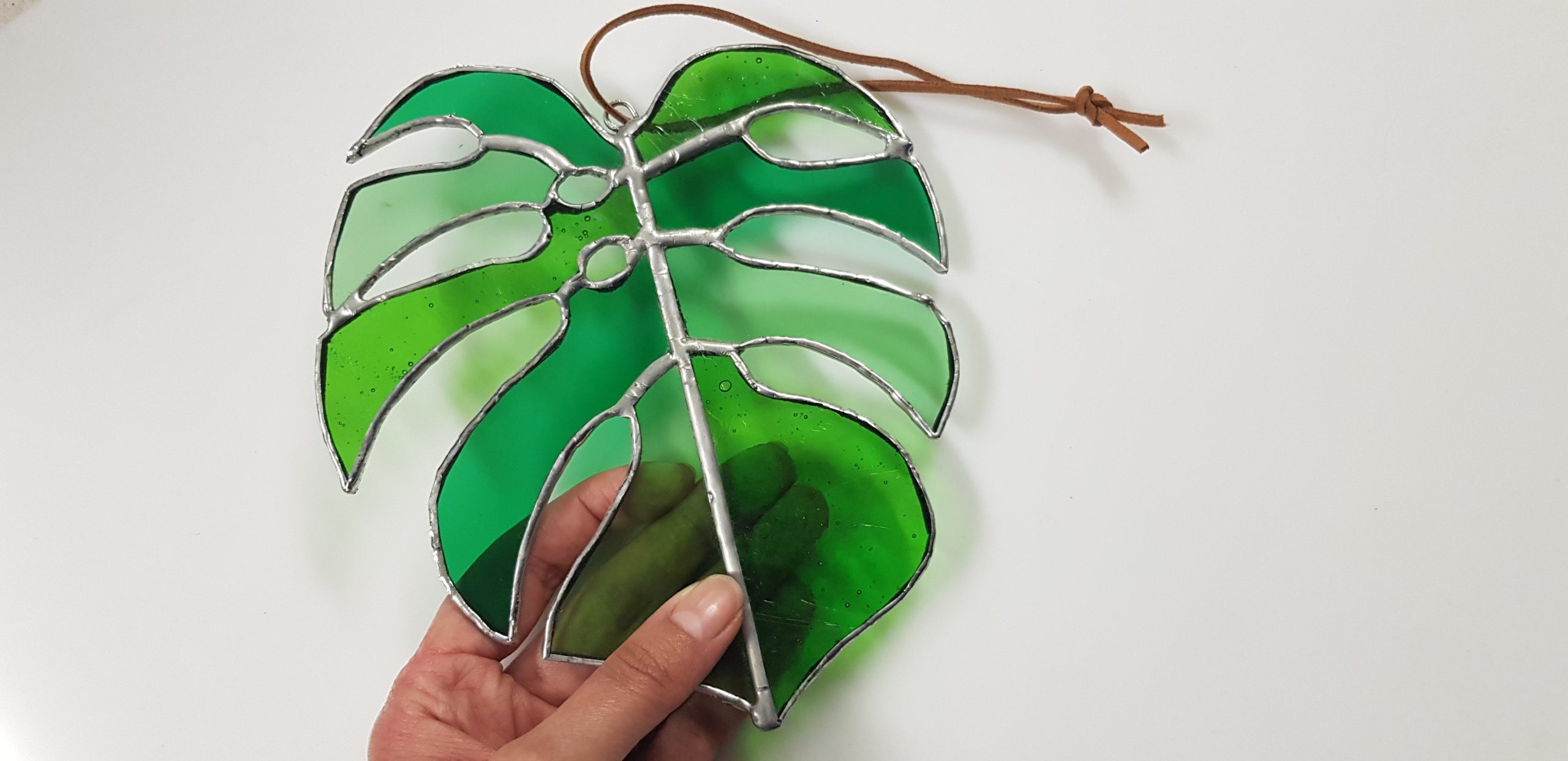 Hoja monstera 3 - Anacos de cores Hoja monstera